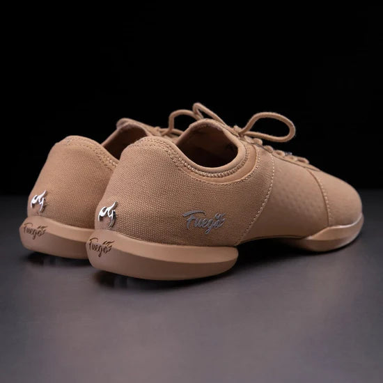 Fuego Latte Split-Sole Dance Sneakers