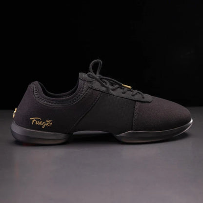 Fuego All-Black Split-Sole Dance Sneakers