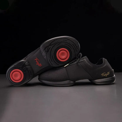 Fuego All-Black Split-Sole Dance Sneakers