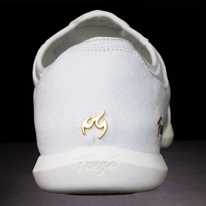 Fuego White Split-Sole Dance Sneakers
