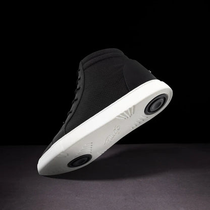 Fuego Black Wedge Dance Sneakers