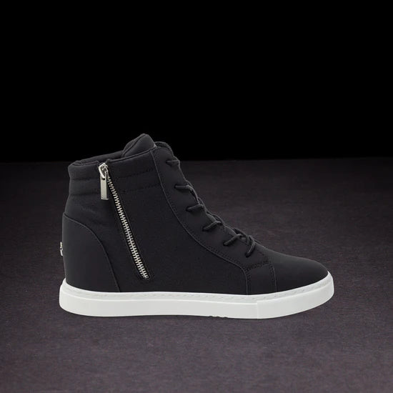 Fuego Black Wedge Dance Sneakers
