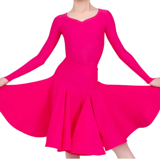 Kids' Long Sleeve Dance Dress | 104