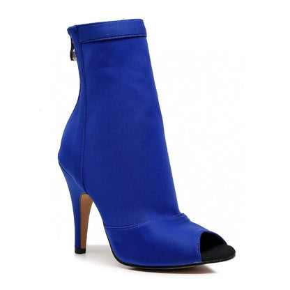 Vibrant Peep-Toe Dance Booties | 508