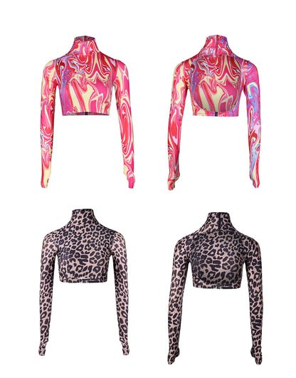 UDance A64 Long Sleeve Latin Crop Top