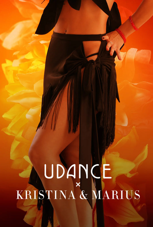 UDance A69 Fringe Latin Half-Skirt