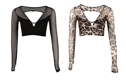 UDance A82 Long-Sleeve Latin Crop Top