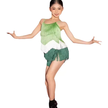 Junior Fringe Latin Dress | 112