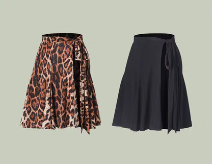 ZYM Minou Wrap-Around Dance Skirt | 2380 Leopard