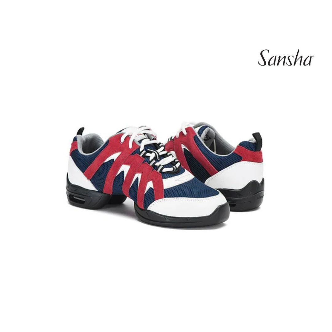 Sansha Sneakers PERFORMANCE P183M - Red and Navy