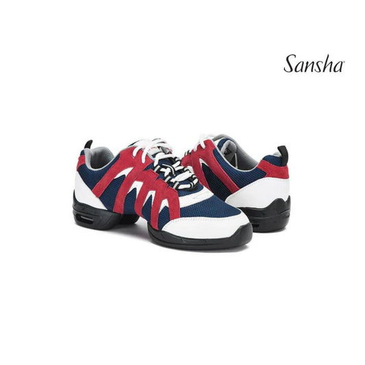 Sansha Sneakers PERFORMANCE P183M - Red and Navy