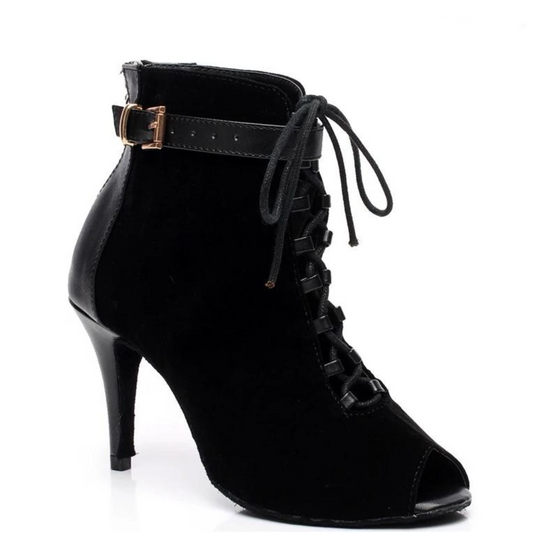 Chic Black Dance Booties | 502