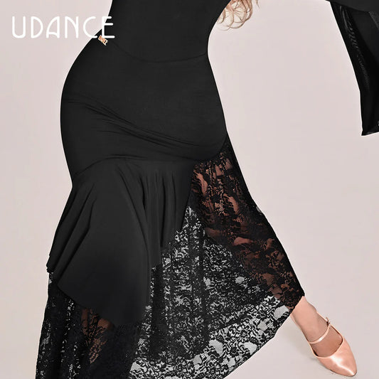 UDANCE Lace Cutout Ballroom Skirt AMD12