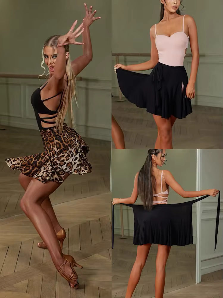ZYM Minou Wrap-Around Dance Skirt | 2380 Leopard