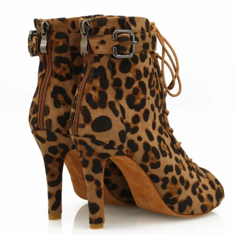 Supine | Leopard Print Dance Booties