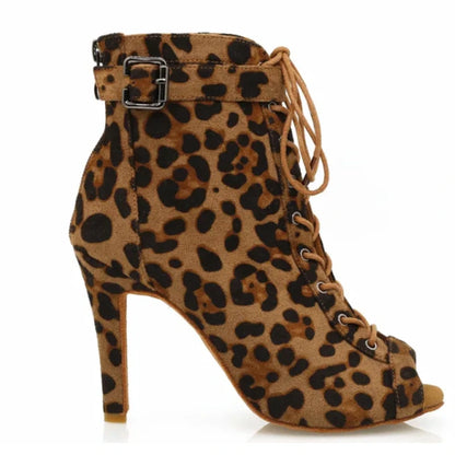 Supine | Leopard Print Dance Booties