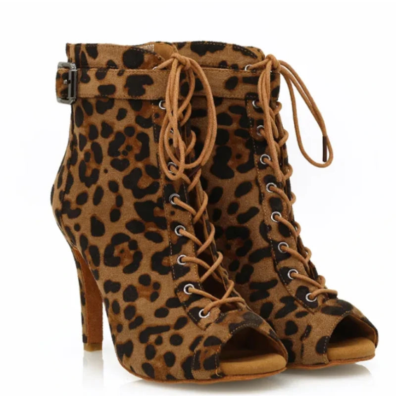 Supine | Leopard Print Dance Booties