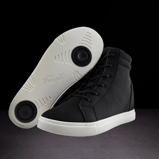 Fuego Black Wedge Dance Sneakers