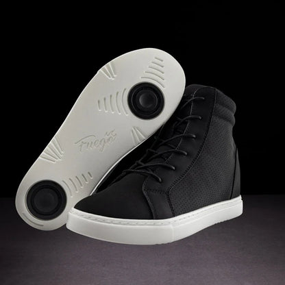 Fuego Black Wedge Dance Sneakers