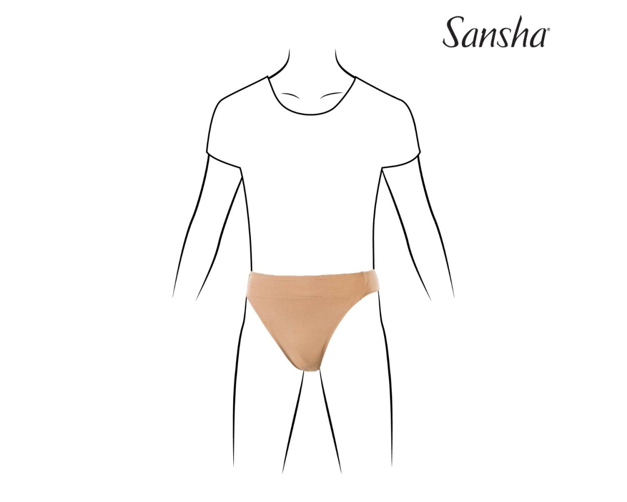 Sansha Dance Belt D057C – Light Cotton Dance Underwear