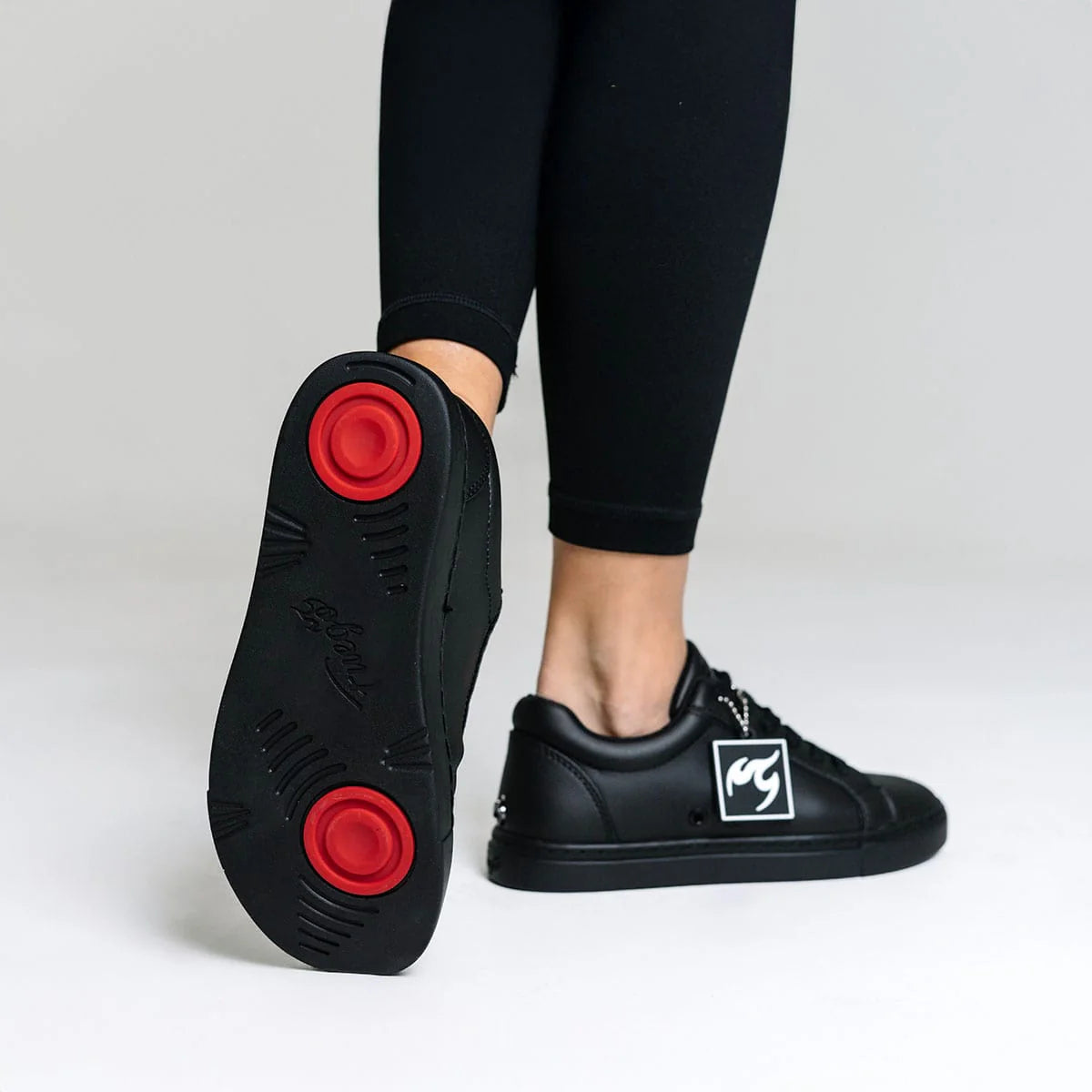 Fuego All-Black Low-Top Dance Sneakers
