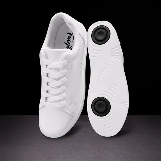 Fuego White Low-Top Dance Sneakers