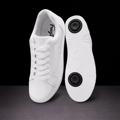 Fuego White Low-Top Dance Sneakers