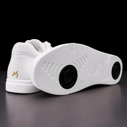 Fuego White Low-Top Dance Sneakers