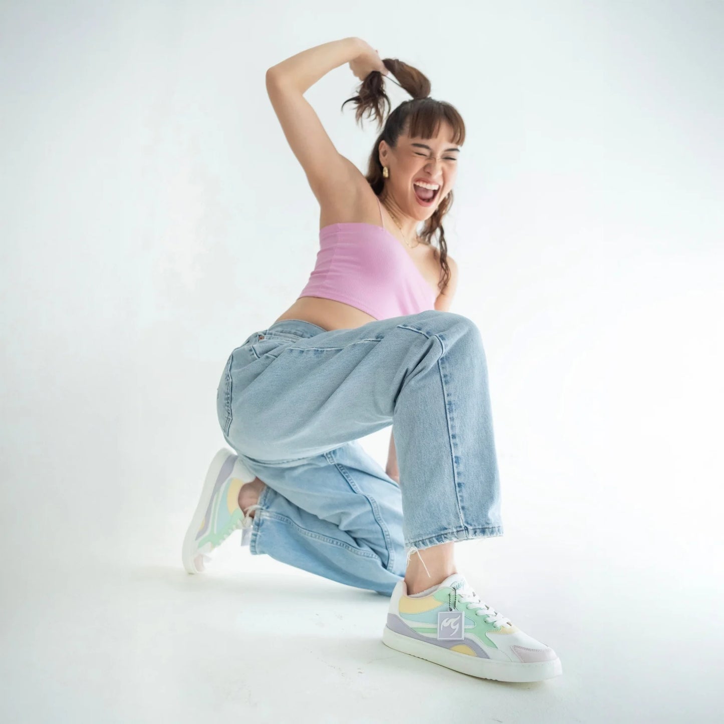 Fuego Pastel Low-Top Dance Sneakers