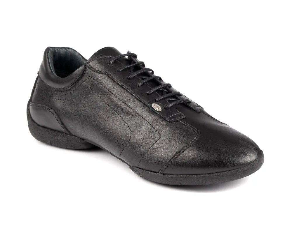 Portdance | PD035 Black Leather Dance Sneakers