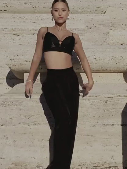 UDance A535 High-Waisted Latin Practice Trousers – Unisex