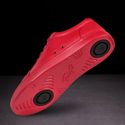 Fuego Red Low-Top Dance Sneakers