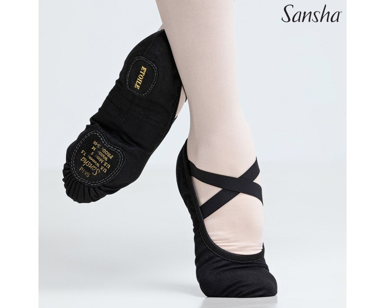 Sansha Soft Ballet Shoes S61d HC (High Cut) ETOILE