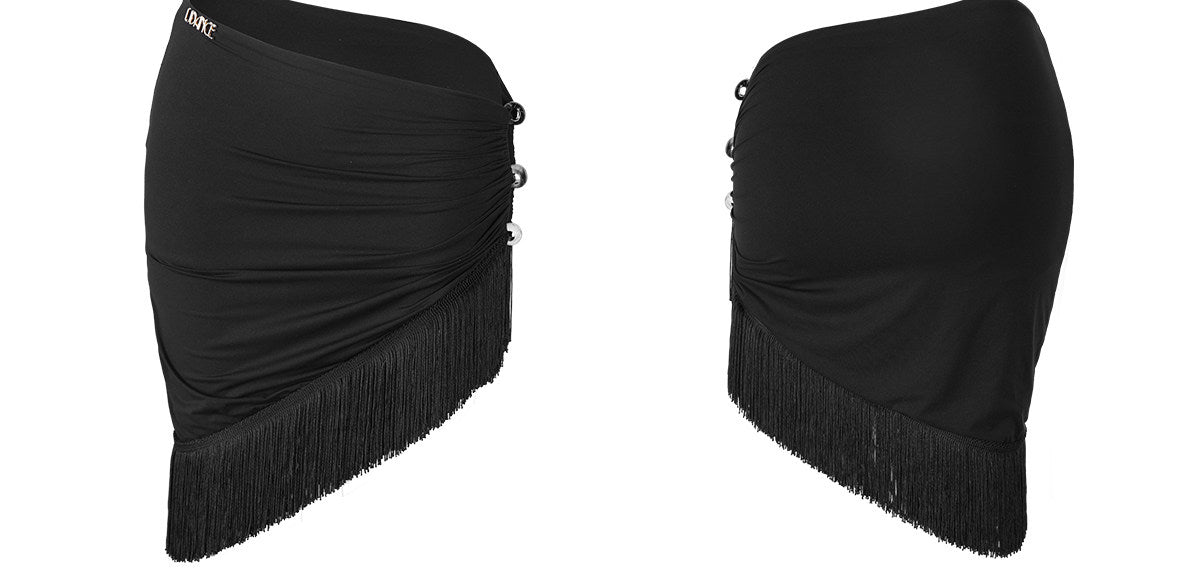 Official BD Dance UDance A97 black Latin tassel skirt product photo 2